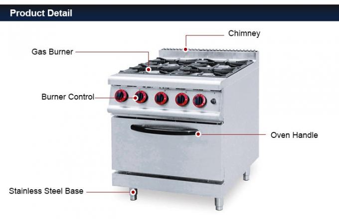 Καυτή πώλησης κουζινών σόμπα αερίου σειράς αερίου 4 καυστήρων συσκευών κινεζική με φούρνος-JUS-RQ-4