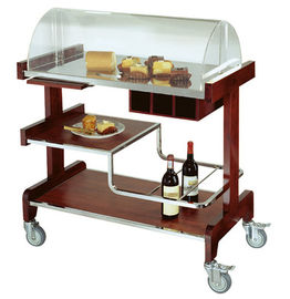 Deluxe Pastry Cart Solid Wood Dessert Service Equipments 910*510*1120mm