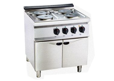 Ηλεκτρικός καυτών πιάτων 4 εξοπλισμός κουζινών κουζινών επαγγελματικός με το γραφείο 800*700*920mm