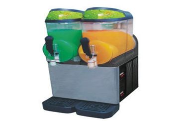 Πλαστική Slush ανοξείδωτου δύο-δεξαμενών μηχανή XC224 για το φραγμό τροφίμων πρόχειρων φαγητών