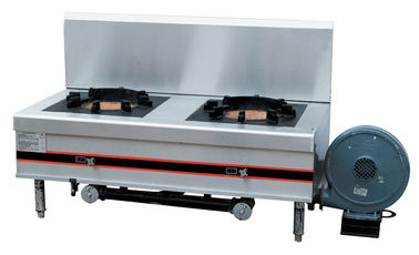 96KW ανοξείδωτη σειρά δύο δοχείων αποθεμάτων αερίου καυστήρας για την εμπορική κουζίνα ds-prb-1470