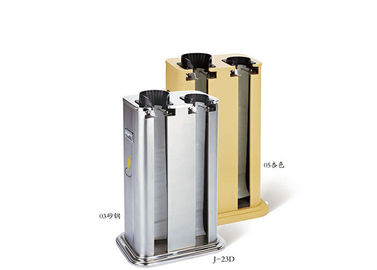 Silver / Gold Automatic Umbrella Bag Dispenser and Hotel Room Umbrella Stand With Lock Holds Up to 18-36 Umbrellas