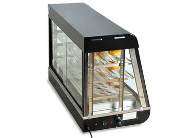 Electric Heating Food Warmer Showcase Counter-top Curved Glass Bread Hot Display Cabinet