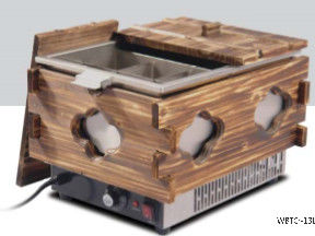 Εμπορικοί εξοπλισμοί κουζινών μηχανών Oden με την ξύλινη προστασία πλαισίων