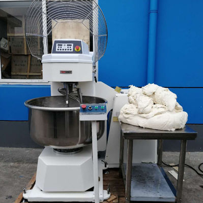 Food Processing Equipment Commercial Heads Up Spiral Dough Mixer Two Mixing Speed Tipping Bucket