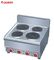 Counter-Top JUSTA ηλεκτρικός εξοπλισμός 600*650*475mm κουζινών κουζινών καυτός-πιάτων