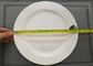 Άσπρο Dinnerware πορσελάνης θέτει το ευρύ πλαίσιο γύρω από τη διάμετρο 25cm βάρος 150g πιάτων