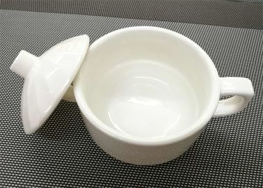 4» άσπρο Stackable Dinnerware της Κίνας πορσελάνης κύπελλων σούπας πορσελάνης θέτει το βάρος 259g