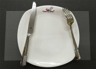Τετραγωνικό πιάτο πιάτων με Dinnerware πορσελάνης προσαρμόζω-λογότυπων τα σύνολα Dia. 23cm