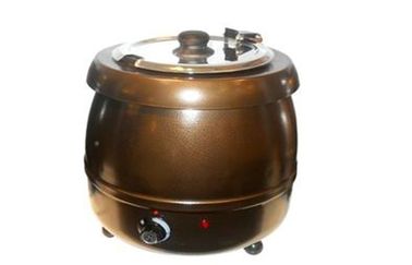 Μαύρη κατσαρόλα σούπας χυτοσιδήρου 10L με την προστασία υπερθέρμανσης για την κουζίνα AT51588