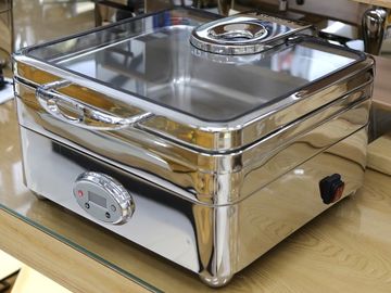 Ανοξείδωτο Cookwares μνήμης θερμοκρασίας/τετραγωνικό ηλεκτρικό πιάτο σκαρών