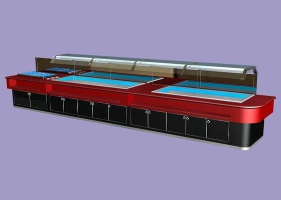 Μαρμάρινος φραγμός σαλάτας σουσιών αντίθετο 400L με τον ελαφρύ, εμπορικό εξοπλισμό μπουφέδων των οδηγήσεων