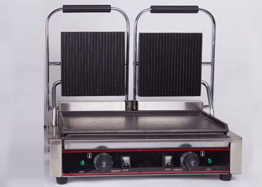 Διπλός εξοπλισμός 110V/220V φραγμών πρόχειρων φαγητών ταψακιών σάντουιτς κεφαλιών ηλεκτρικός