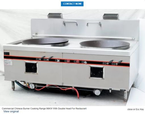 Εμπορική κινεζική σειρά μαγειρέματος με καυστήρα